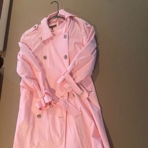 Light pink trench coat